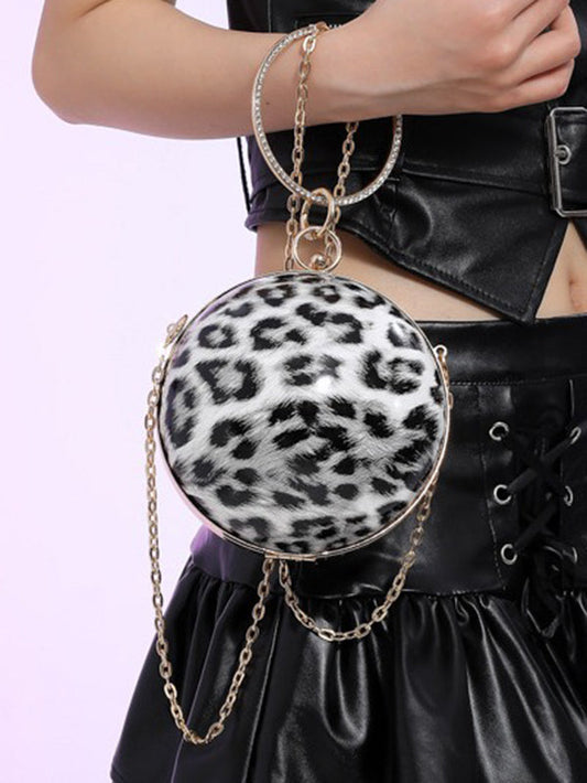 Chains Geometric Leopard Shiny Bags Bags Accessories Crossbody Bags Handbags