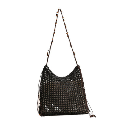 Cosbai - Boho Square Fringe Shoulder Bag - Chic &amp; Simple