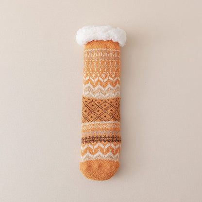 Rufia - Colorful Ethnic Pattern Towel Socks