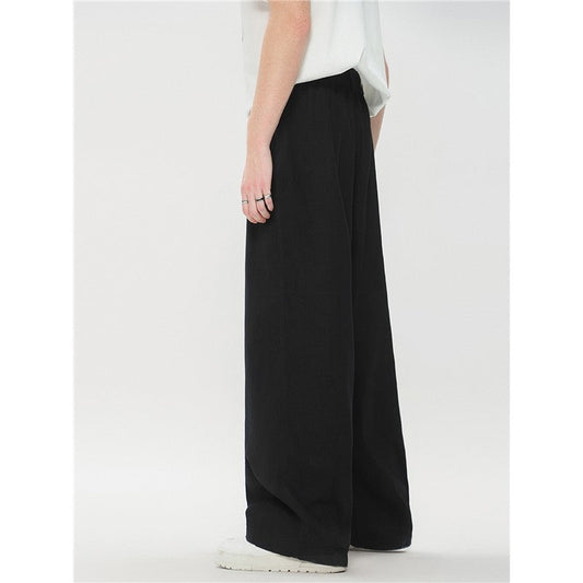 Minimalist High-End Drape Casual Trousers