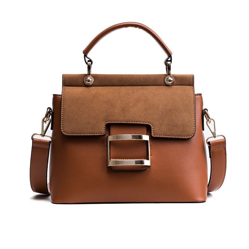 Plain Wide Shoulder Strap Crossbody Bag
