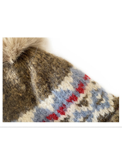Haila - Women’s Winter Knitted Pom-Pom Beanie