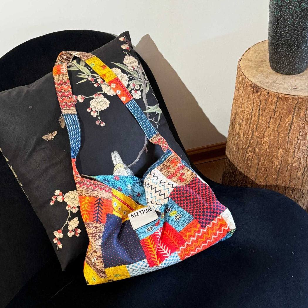 Cosbai - Patchwork Crossbody Bag - Large &amp; Unique