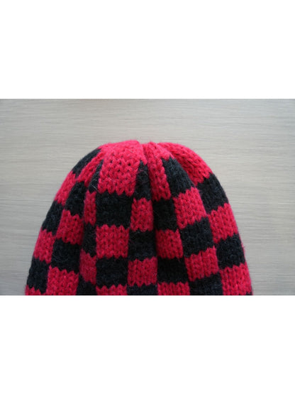 Haila - Winter Checkered Knitted Beanie