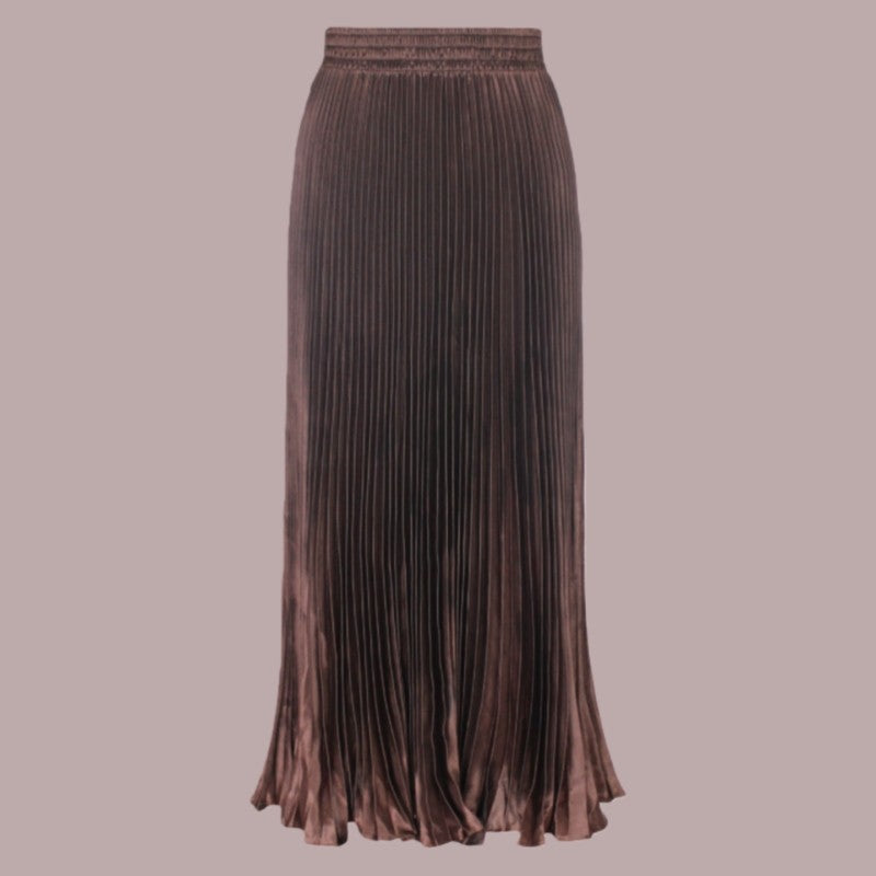 Long Accordion Pleated Skirt
