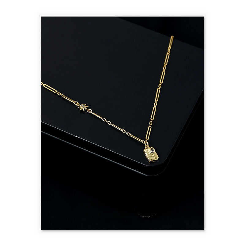 VintageÂ  Diamond Square Necklace
