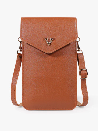 7 Colors Simple Solid Color PU Sling Bag
