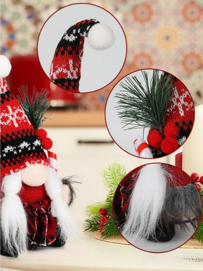 Xris - Christmas Decoration Santa Claus Doll Ornament