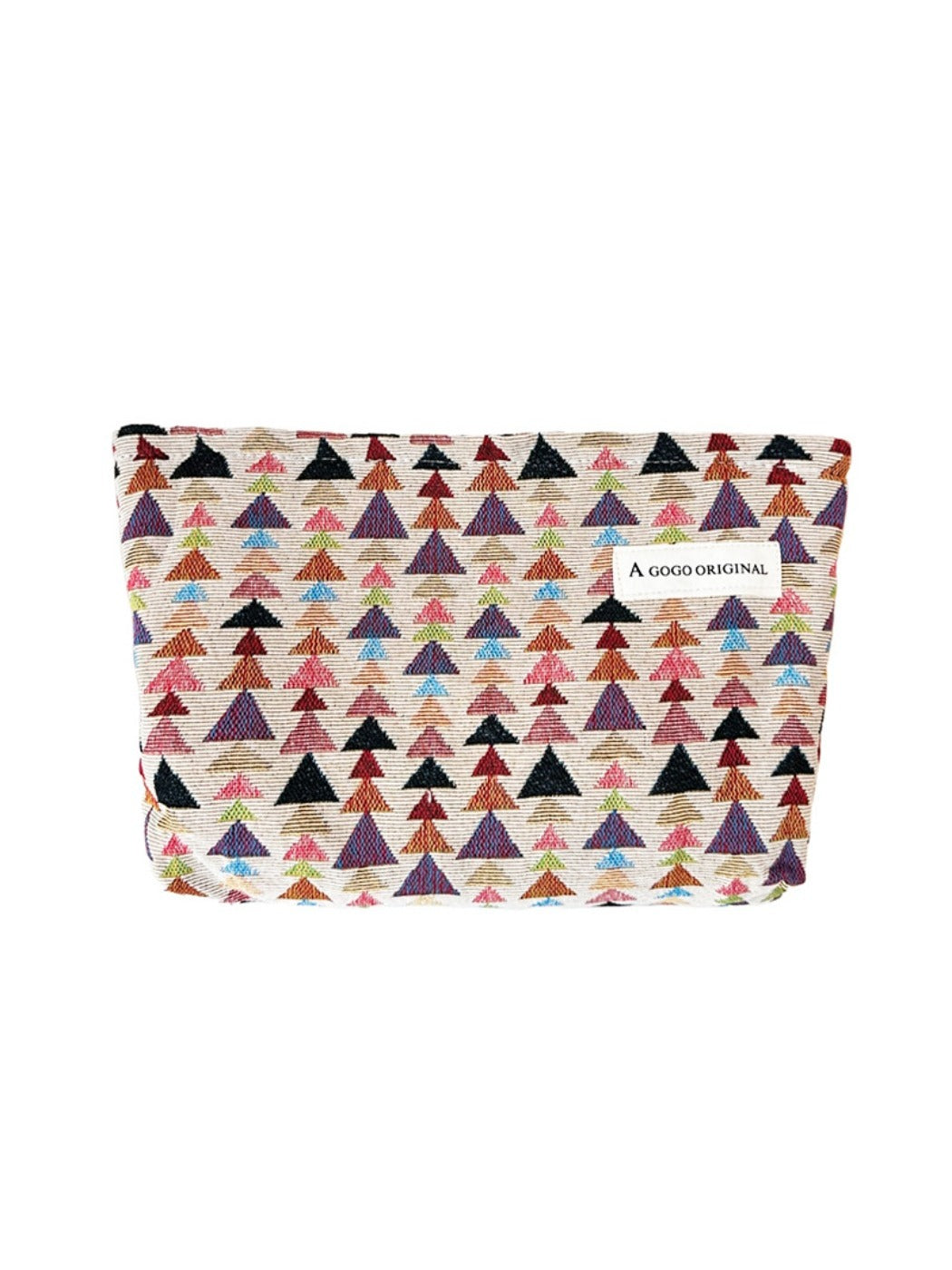 Cosbai - Fun Pine-Print Zipper Pouch - Playful &amp; Chic