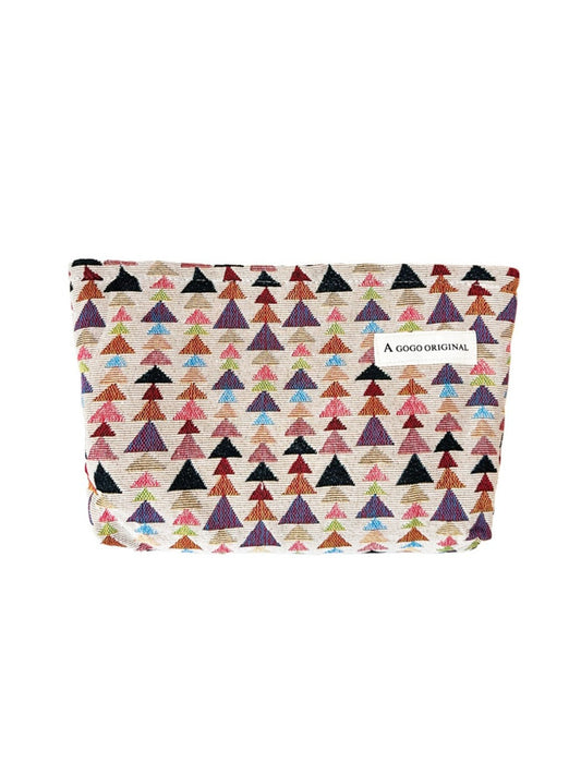 Cosbai - Fun Pine-Print Zipper Pouch - Playful &amp; Chic