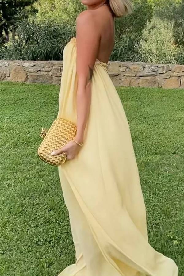 Elegant Strapless Party Dress