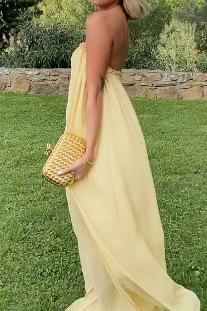 Elegant Strapless Party Dress