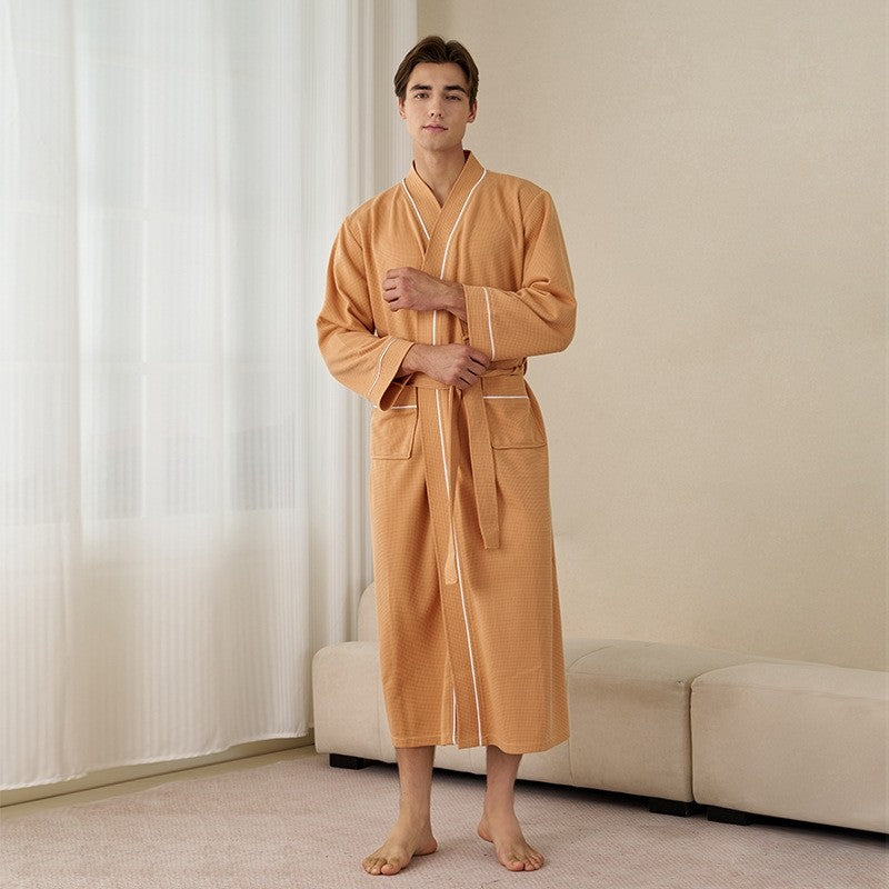 Men's Loose Long Sleeve Absorbent Robe