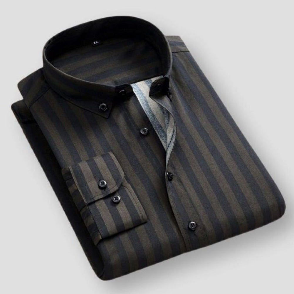 Sky Madrid Bamboo Striped Shirt