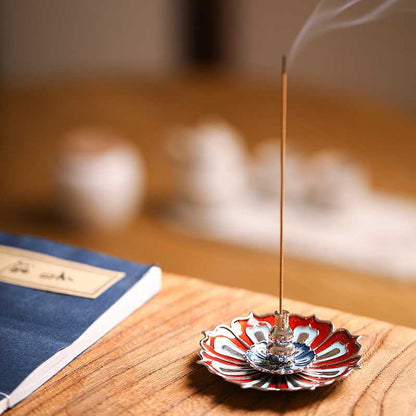 Three-Layer Lotus Incense Burner, Indoor Line Incense Plate Ornaments