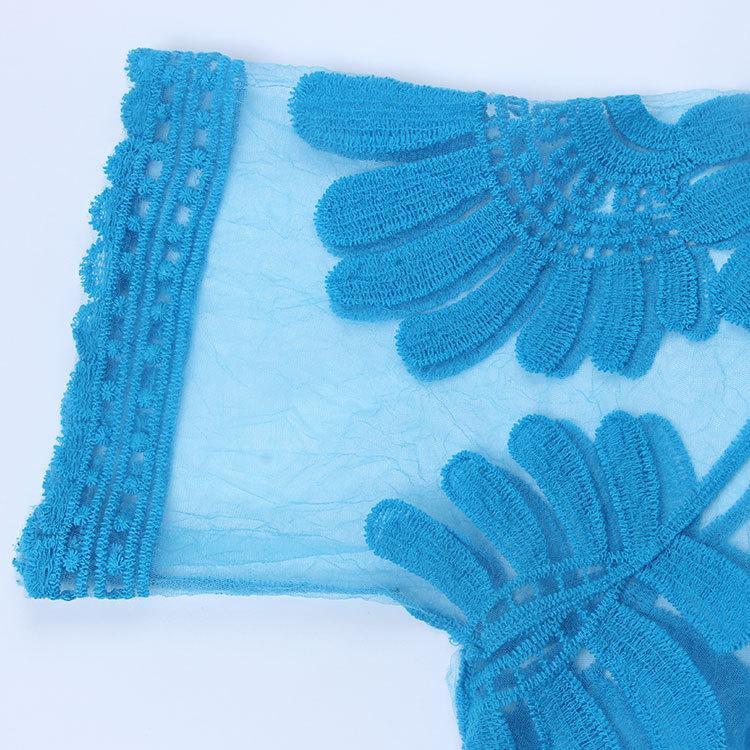2018 New  Arrival Sun Flower Tassel Bikini Blouse