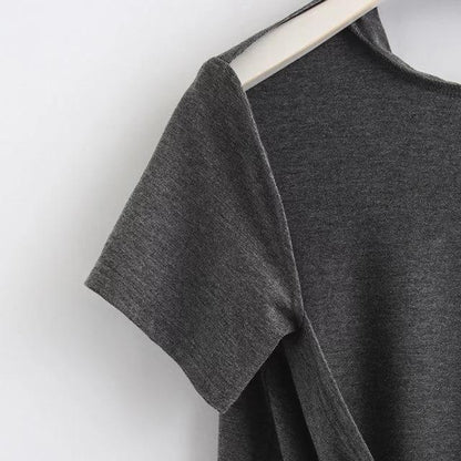 2018 New Arrival Women Sexy Leak Back Hanging Neck T-Shirt