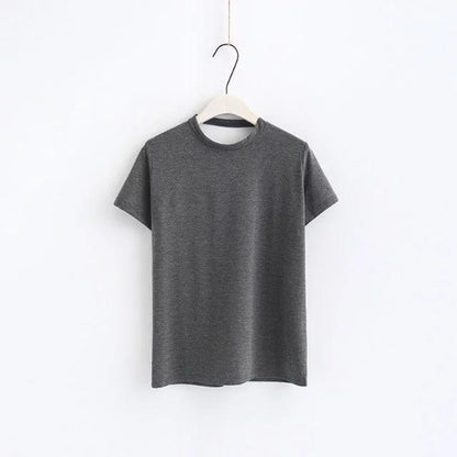 2018 New Arrival Women Sexy Leak Back Hanging Neck T-Shirt