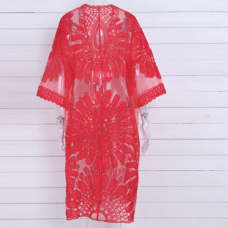 2018 New  Arrival Sun Flower Tassel Bikini Blouse