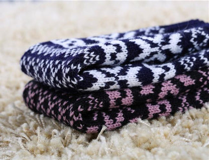 Half Refers To The Warm Knit Typing Women S Thick Wool Half Palm Gloves - 5