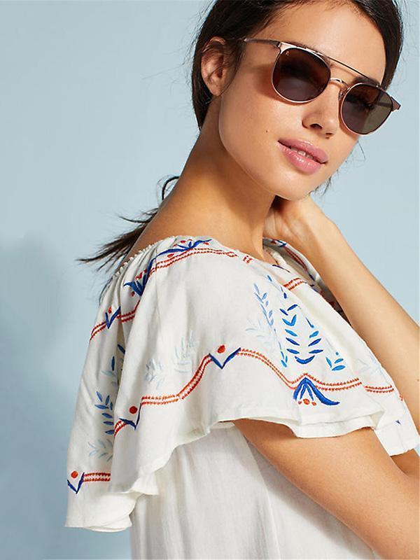 Off Shoulder Lace Beach Bikini Cover Up