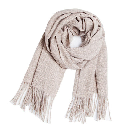Winter Thick Warm Shawl Tassel Soft Scarf