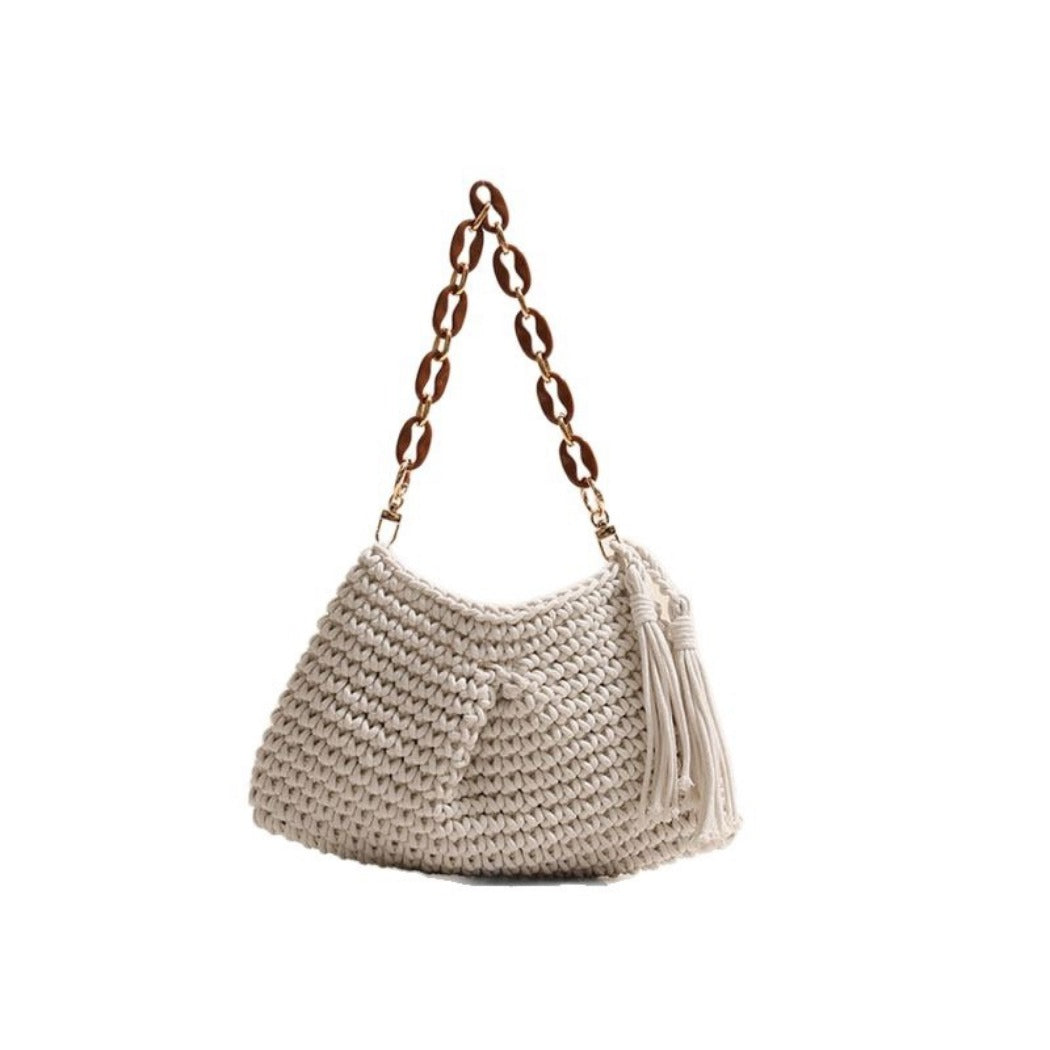 Cosbai - Classic Soft Crochet Sling Bag - Color Available