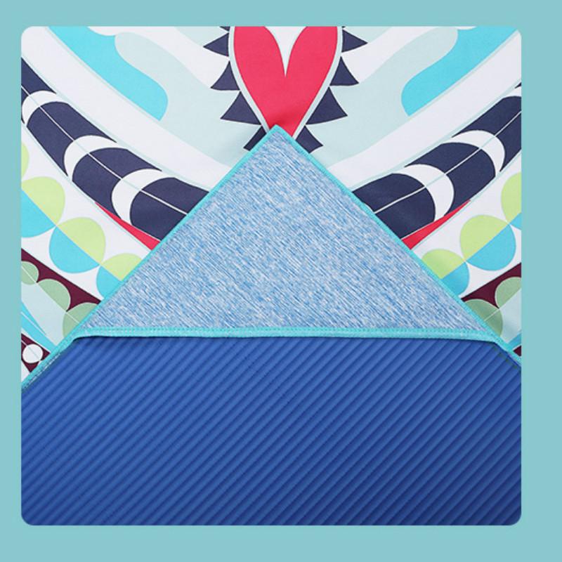 Portable Printed Yoga Towel Non-Slip Design Supports Custom Pattern Design Digital Printed Yoga Towel Yoga Mat 34