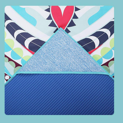 Portable Printed Yoga Towel Non-Slip Design Supports Custom Pattern Design Digital Printed Yoga Towel Yoga Mat 34