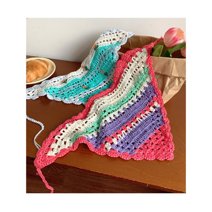 Haila - Dopamine Floral Triangle Headscarf  – Cheerful &amp; Stylish