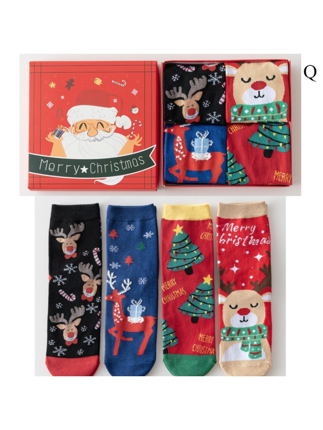 Rufia - Christmas Socks Gift Box Set - Cute &amp; Festive