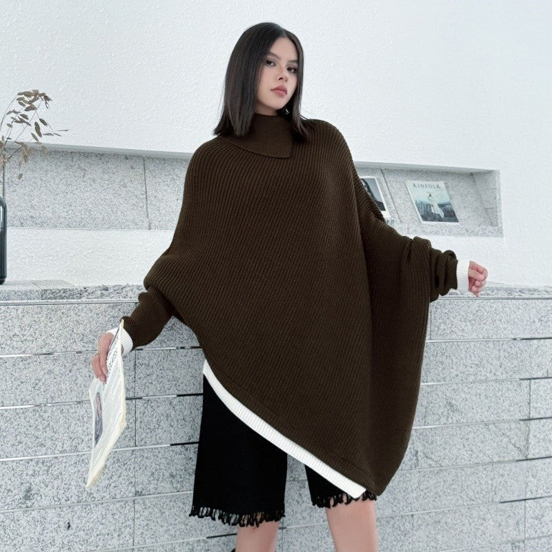 Irregular Batwing Sleeve Sweater