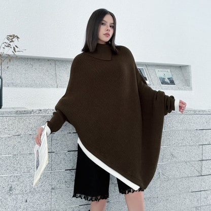 Irregular Batwing Sleeve Sweater