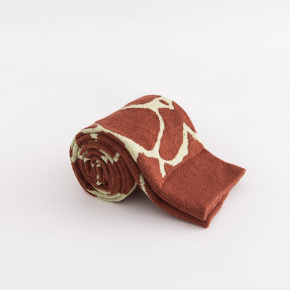 Rufia - Colorful Leopard Print Knee-High Socks