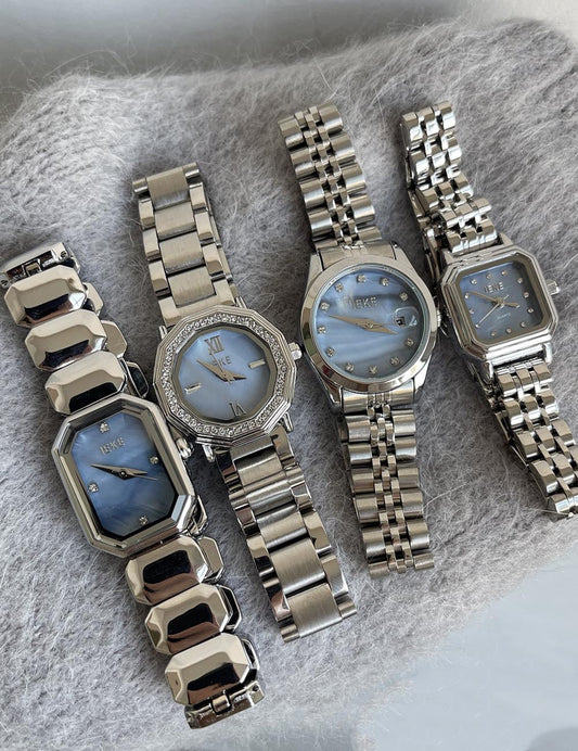Elegant Rhinestone Stainless Steel Quartz Watch