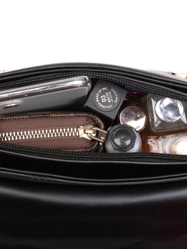 Original Stylish Rivets PU Shoulder Bag