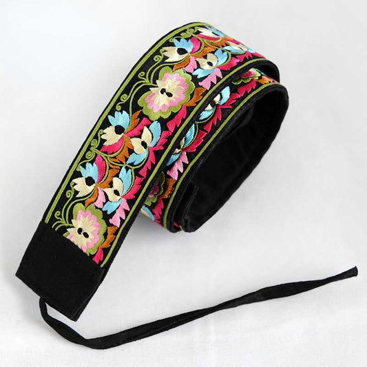 Colorful Embroidery, Wide Waistband, Women'S Decorative Ethnic Style Clothing, Dress, Women'S Waist, Versatile Slim Fitting Belt
