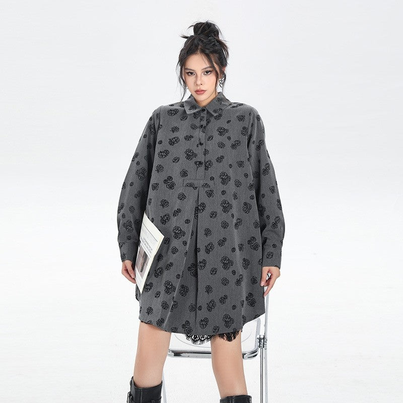 Fashionable Loose Midi Dress
