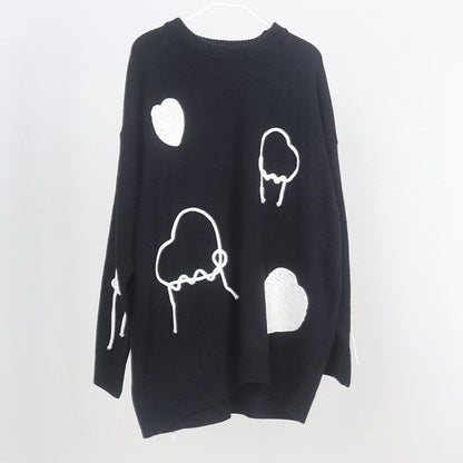 Color Block Midi Knit Sweater