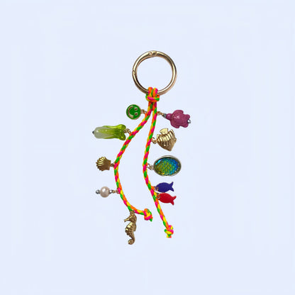 Retro Ocean Pendant Braided Bag Charms