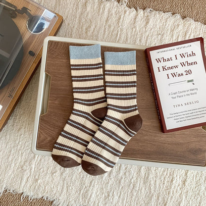 Rufia - Striped Women's Socks for Fall &amp; Winter