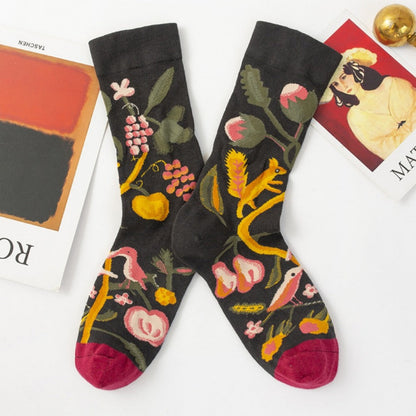 Rufia - Summer Floral Pattern Socks