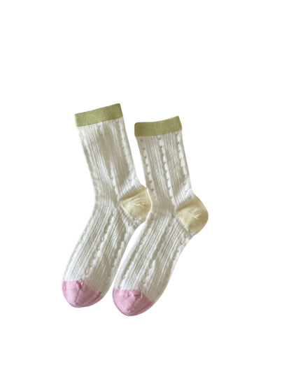 Rufia - Colorful Mesh Crew Socks - Breezy &amp; Fun