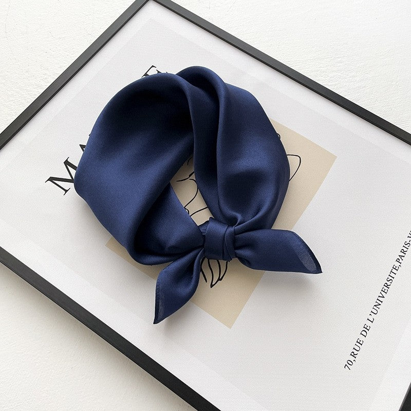 Mulberry Silk  Solid Color  Small Square Scarf
