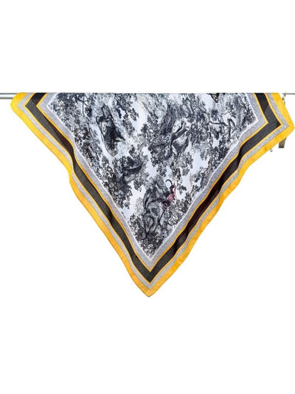 Scarvii - Jungle Print Square Scarf for Women