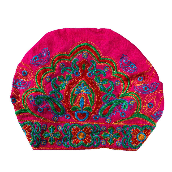 Tibetan Ethnic Embroidered Headscarf Hat Leisure Retro Embroidered Hat