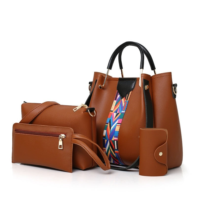 Fashion Four-Piece Mother Bag Handheld One Shoulder Messenger Bag