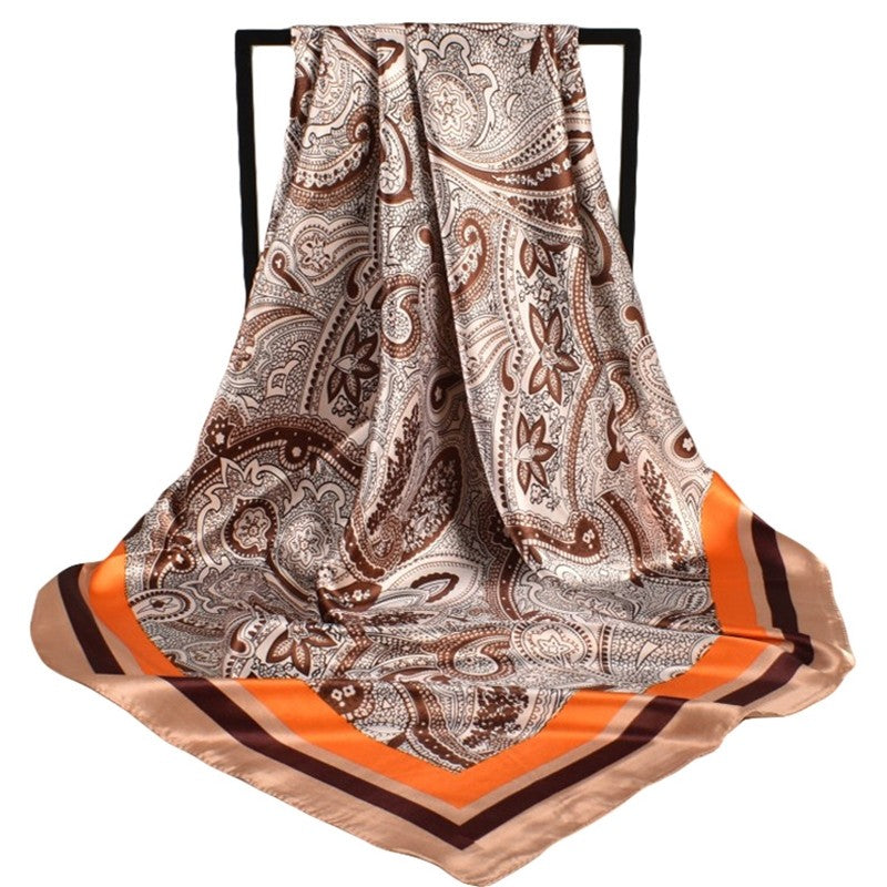 Retro Fashion Geometric Pattern Square Scarf