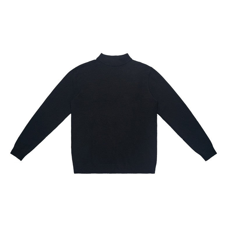 Half High Neck Knit Sweater