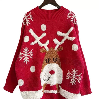 Loose Jacquard Sweater